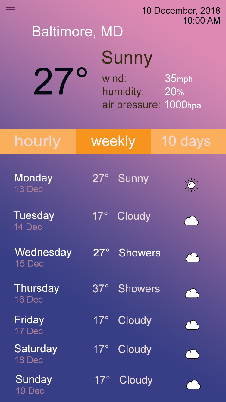 Building a weather app using React Native
